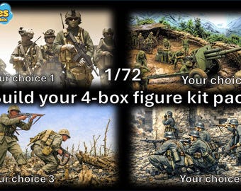 1/72 Build your 4-box figure kit pack