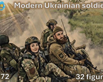 1/72 20mm Modern Ukrainian Soldiers  (32 Figures)
