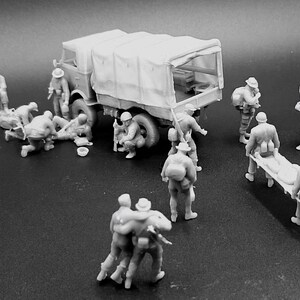 1/72 20mm Djebel Evasan - Algérie 1958 (35 figures & Goelette 4x4) 画像 3