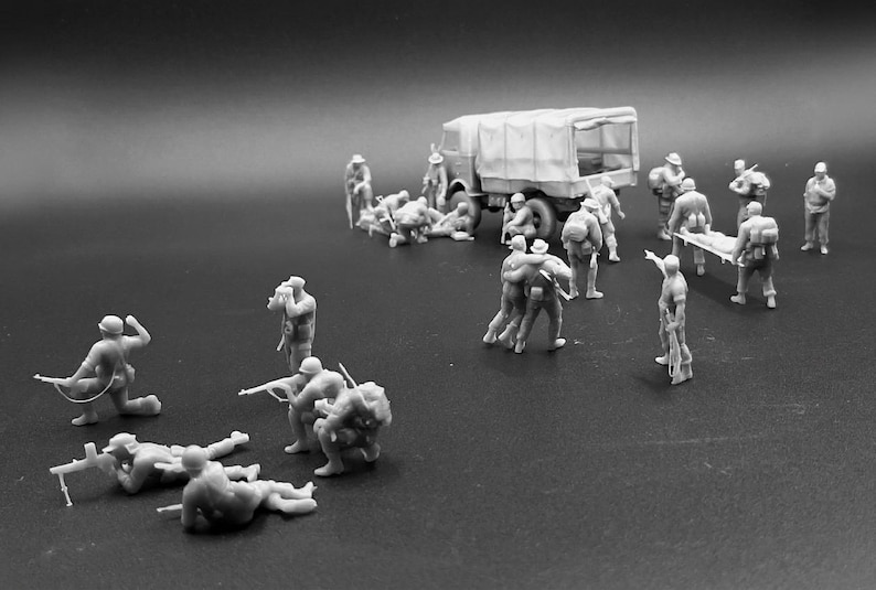 1/72 20mm Djebel Evasan - Algérie 1958 (35 figures & Goelette 4x4) 画像 2