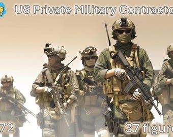 1/72 20mm Modern US Private Military Contractors  (37 Figures)