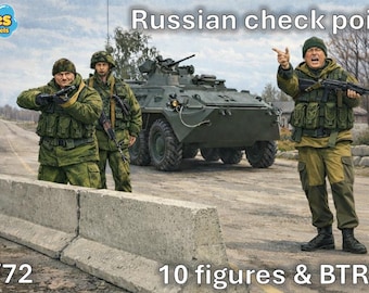 1/72 20mm Modern Russian check point(10 Figures & BTR82)