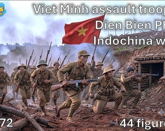 1/72 Viet Minh assault troops - Dien Bien Phu