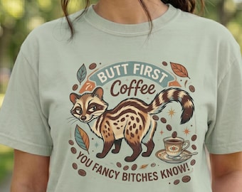 Vintage Coffee Shirt, 1950s Style, Kitsch Gift Her, Coffee Bean Lovers, Roasting Gift, Sassy Friend, Unique Barista Gift