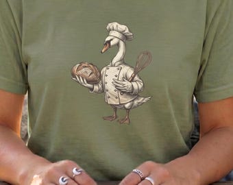 Funny Sourdough Gift Ideas Vintage Goose Shirt Sourdough Era Tee Baking Humor Oddly Specific Shirt Bread Making Gift