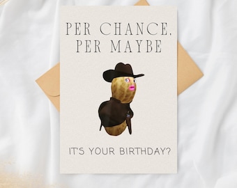 The Burnt Peanut Digital Birthday Day Card, Funny Peanut Card, Trending PeanutGoop, Digital Printable Template