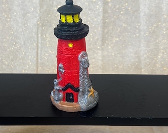 Light in the Darkness Lighthouse Candle | Spiritual Beeswax Candle | Guidance Ritual Candle | Nautical Coastal Decor