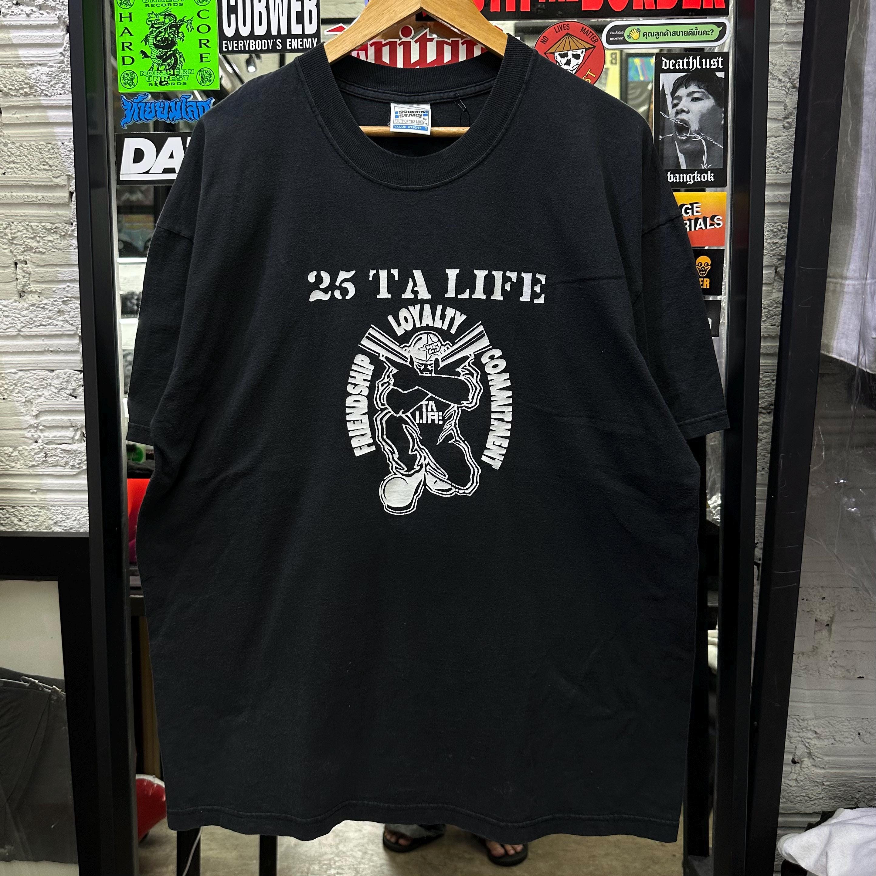 25 TA LIFE Tシャツ 希少NYHC XL ブラック USAタグ 25 ta life - Etsy 日本