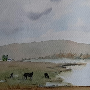 Hand-painted watercolor 30x42