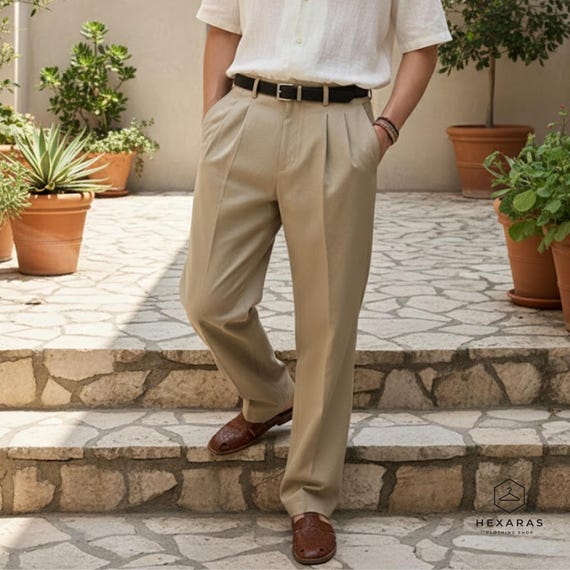 mens cotton dress pants Men's High Waisted Pleated Trousers Wrap Tie Chiffon Bridesmaid seo-backfilled Our dress pants feature Color:Tc22 Perry ellis