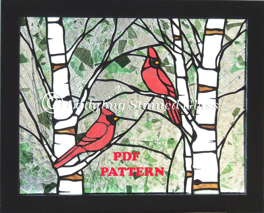 Cardinal Stained Glass Pattern — Conway Glass