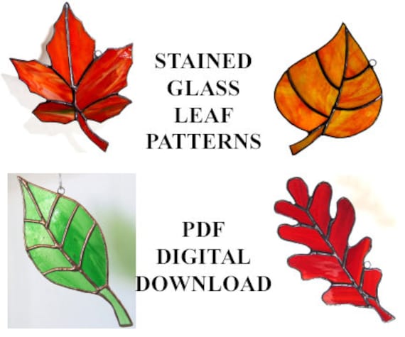Stained Glass Leaf Patterns Celebrate Autumn With These Four - Stained Glass Leaves Pattern Stained Glass Leaf Patterns Celebrate Autumn With These Four - Stained Glass Leaves Pattern