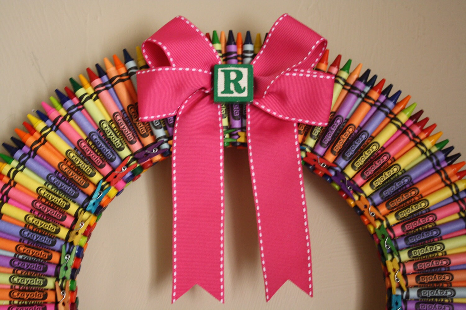 Crayon Wreath Etsy