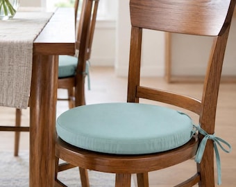 Round Chair Cushion, Foam Rubber Cushion Seat Pads, Summer Patio Decor