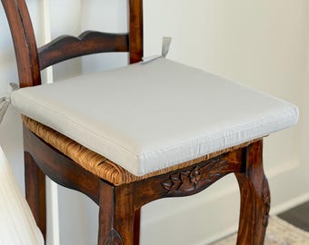 Cojín cuadrado para silla de comedor con lazos, almohadilla de gomaespuma para asiento de cocina, regalo de decoración para el hogar.