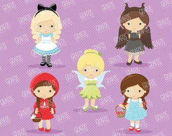 TALE COSTUMES - Digital Clipart PNG