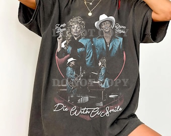 Komfort Farben Lady Gaga Bruno T-Shirt, Die mit einem Lächeln T-Shirt
