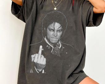 Comfort Colors Michael Jackson Mittelfinger T-Shirt