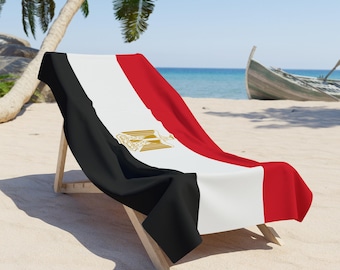 Egypt Beach Towel  Egypt Flag towel, Flag of Egypt, Egypt Flag beach towel, Egypt Country