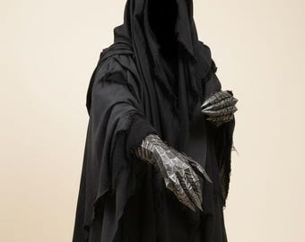 Nazgul-kostuum Ring Wraith, Grim Reaper lange cape Halloween-kostuums