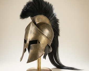 Casco griego espartano del rey Leónidas 300 ~ Artículo de regalo para juegos de rol y cosplay
