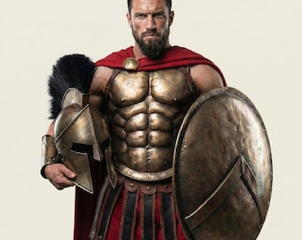 Spartan King Leonidas Greek Knight Armor 300 Movie Full Costume Roleplay & Cosplay Costume