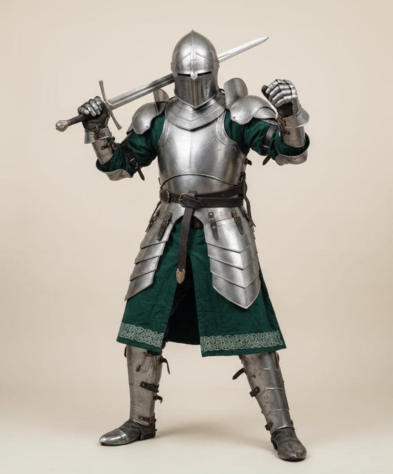 Full Body Barbuta Armor | Masterpiece of Medieval Protection | Knight Full Plate Armor for Cosplay & LARP | Best Gift For Him