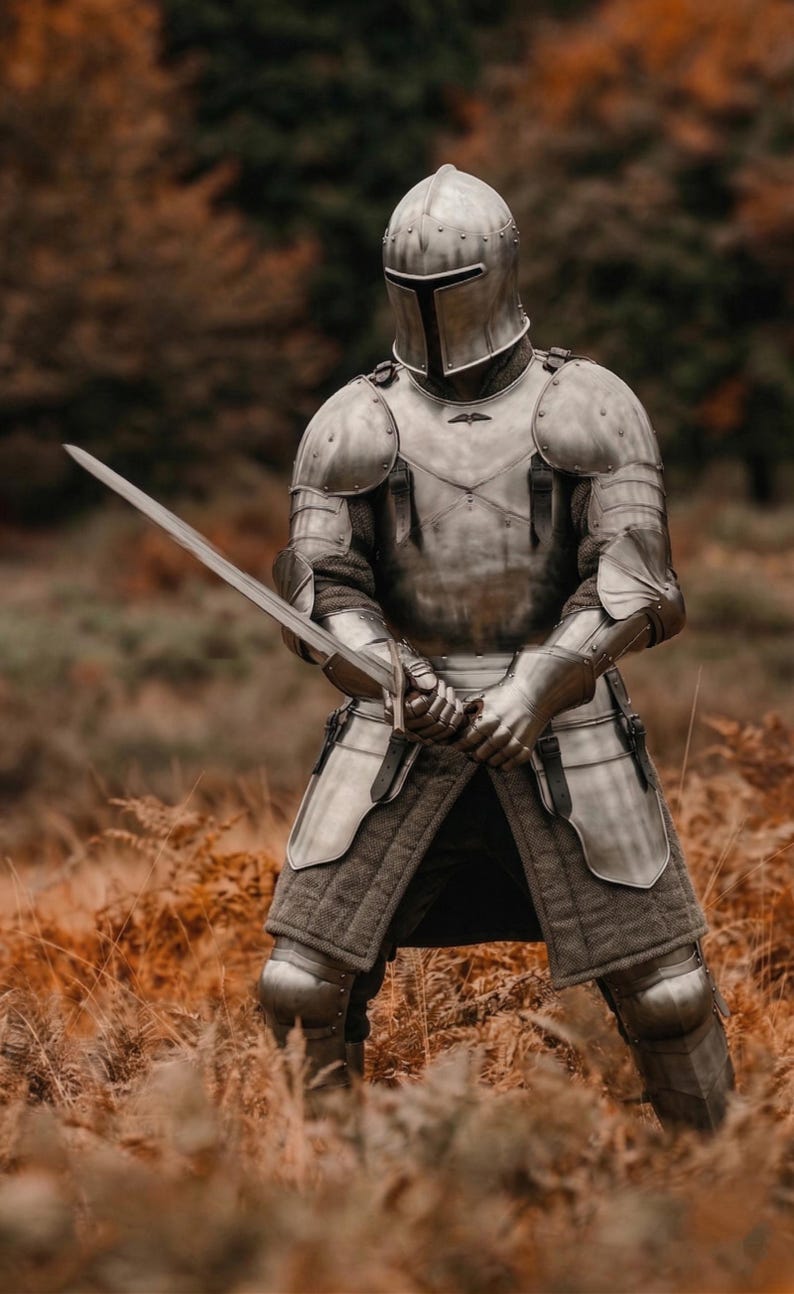 Full Body Knight Armor Suit | Wearable Medieval Plate Armor Set ...