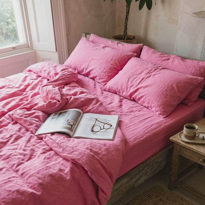 Hot Pink Boho Duvet - Etsy