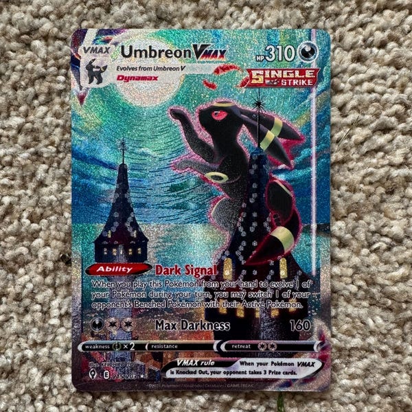 Karta Umbreon VMAX Evolving Skies PROXY – Moonbreon z dokładnością 1:1