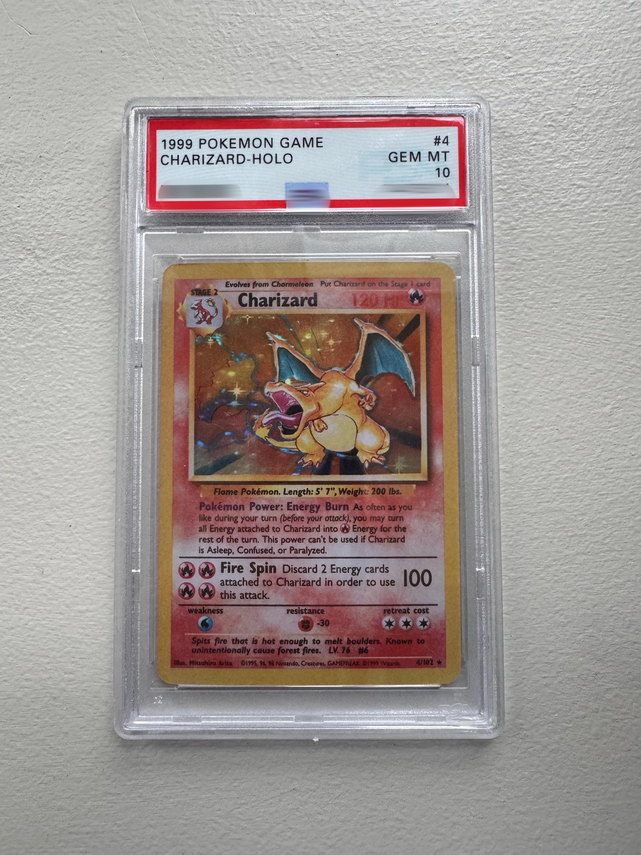 Psa 10 First Edition Holo Shadowless Charizard - Etsy Ireland