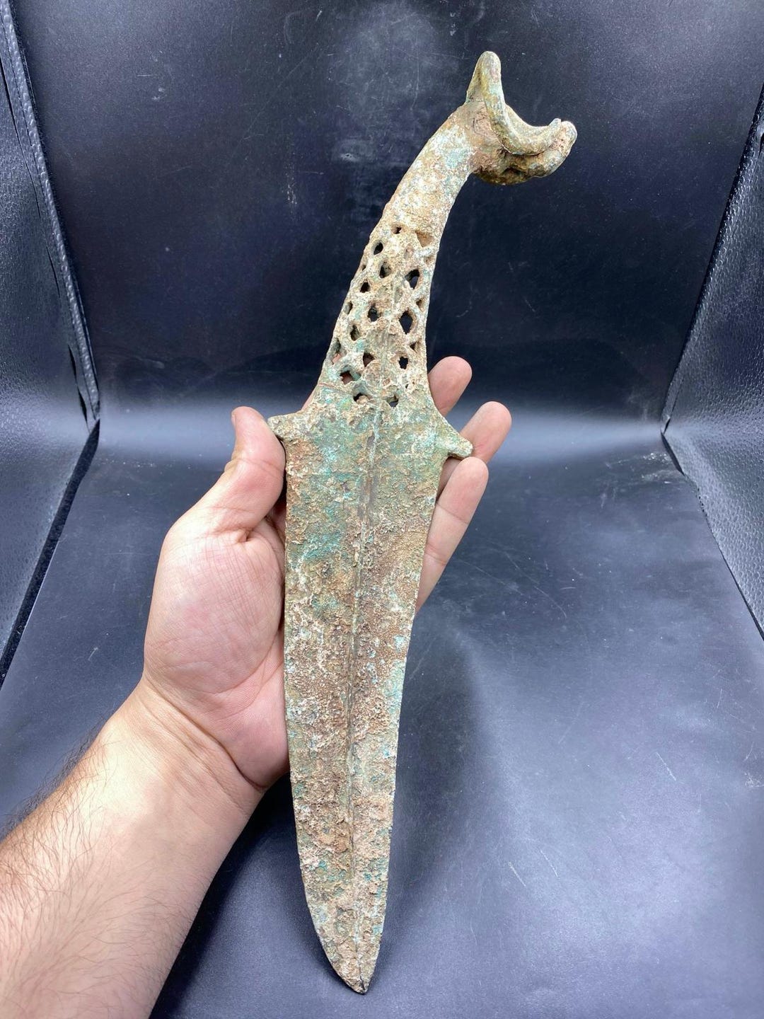 Rare Old Antique Warring States Period Sacrifice Weapon Bronze Dagger ...