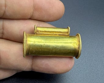 Alter antiker 20K Karat Pyu-Periode Goldanhänger hohl einzigartige Form