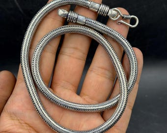 Handgemachte gemischte Silber Snack Kette Halskette - Sterling Schlangenkette Schmuck