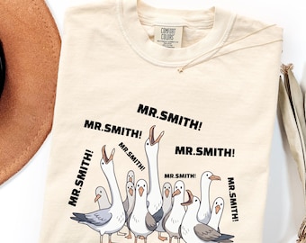 Comfort Colors® Custom Seagulls Teacher Shirt, Funny Personalized Teacher Nemo T-shirt, Teacher Appreciation Gift, Funny Teacher Tee