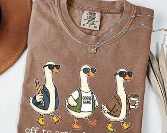 Comfort Colors® Test Day Goose Shirt, You Got This Teacher Tee, Back to School Gift, School Testing Humor Shirt, Off To Actively Monitor