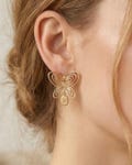Personalized Butterfly Stud Earrings, Dainty Gold Plated Butterfly Jewelry, Fusun Inspired Design product logo