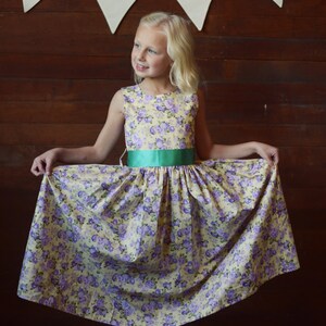 Floral flower girl dress