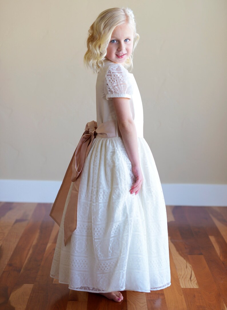 Premium Lace Flower Girl Dress image 1