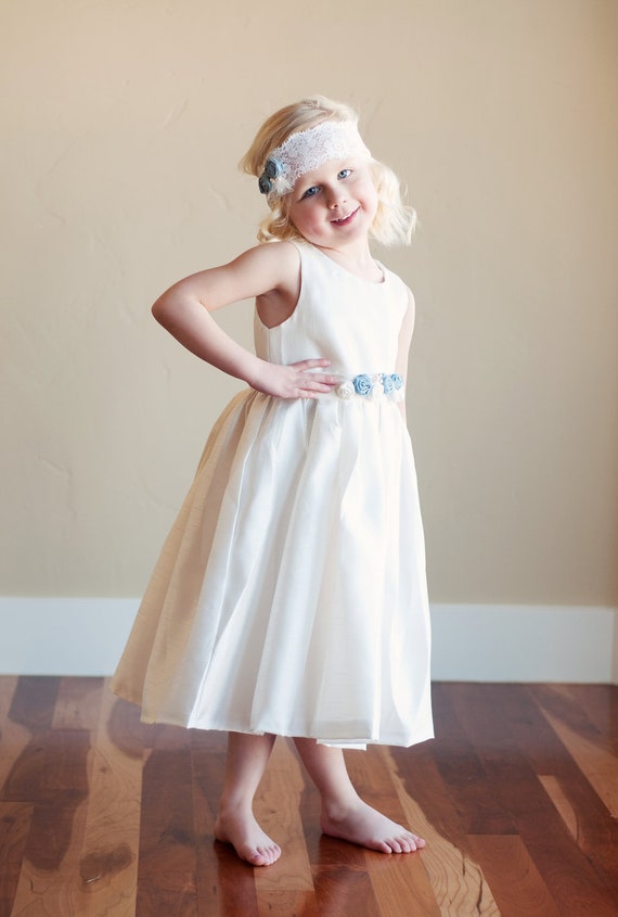 Cotton flower girl dresses sale