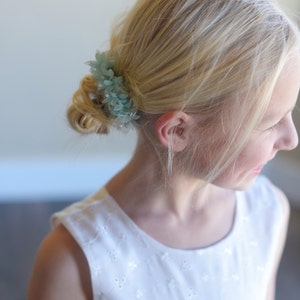 The Wood Anemone: Flower Girl Hair Clip in Baby Blue