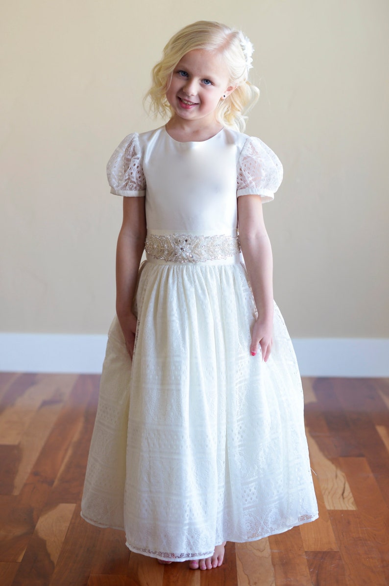 Premium Lace Flower Girl Dress image 3