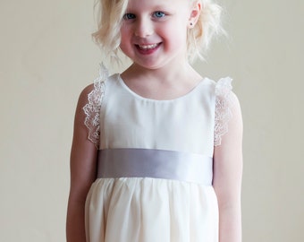 The Selene Chiffon Flower Girl Dress