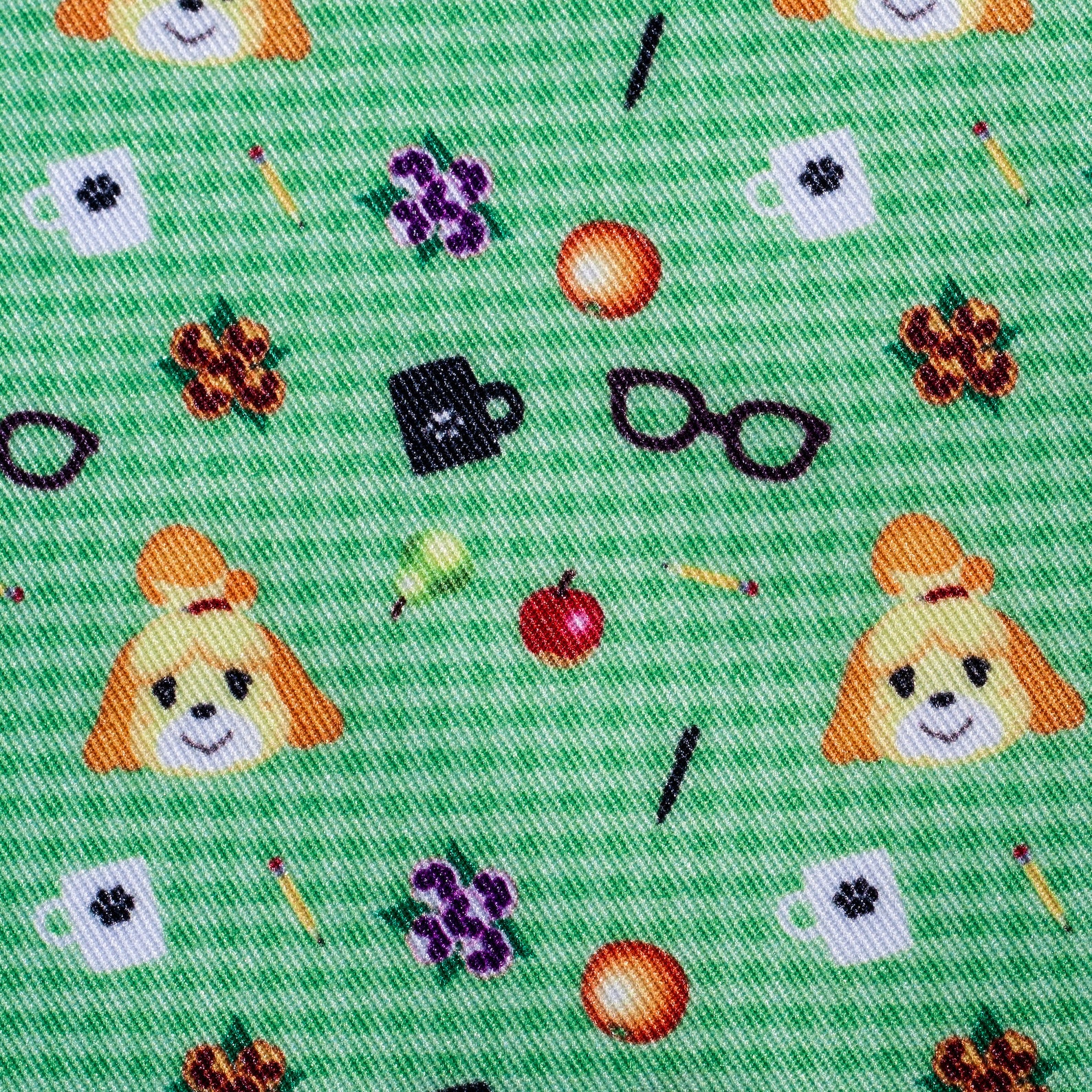 Animal Crossing pattern fabric Two layered pleated face Etsy
