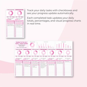 Weekly Planner Excel & Google Sheets Template, to Do List Tracker, Task ...