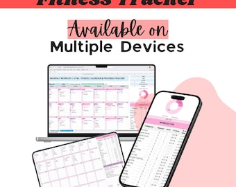 Monatlicher Workout-Kalender-Tracker | Excel & Google Sheets Vorlage
