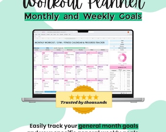 Gym Workout Tracker Tabelle | Excel & Google Sheets Vorlage