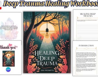 Deep Trauma Healing Workbook | 200 Shadow Work Prompts (PDF Download)