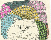 custom pet portrait art - 5 X 7  (examples shown)