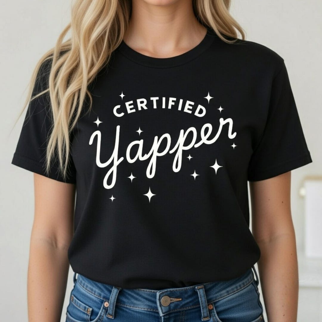 Yapper Design Certified Yapper SVG, Retro Preppy Shirt Design, Funny Png, Canva ...